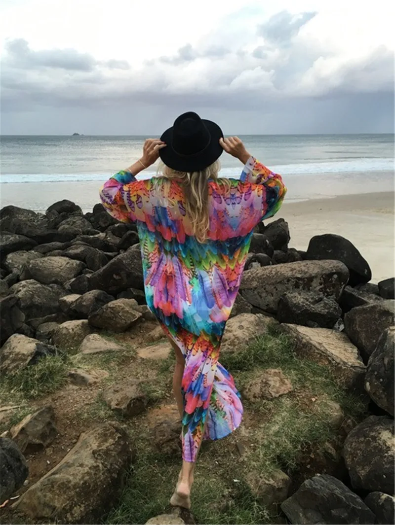 Covers Up Beach Swimsuit Cover Womens Coverup Pareo De Plage Swimwear Bikini Dress Large Size Women's Beachwear Outwear Outlet