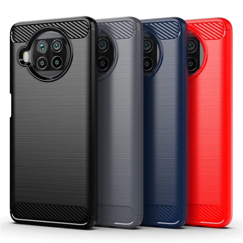 

Bumper For Xiaomi Mi 10T Lite Case For Xiaomi 10T Lite Soft Silicone Carbon Fiber Protective Phone Cover For Xiaomi Mi 10T Lite