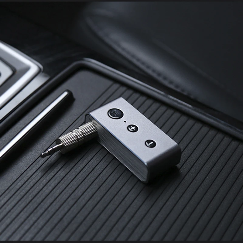 Беспроводной автомобильный Bluetooth 4,2 комплект громкой связи 3,5 мм разъем AUX аудио приемник адаптер