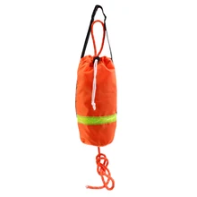 Odblaskowa pływająca linia ratunkowa ratownicza torba ze sznurkiem kajakarstwo kajakarstwo żeglarstwo Rafting woda akcesoria sportowe tanie tanio Tooyful NONE CN (pochodzenie) Rescue Line Trow Bag