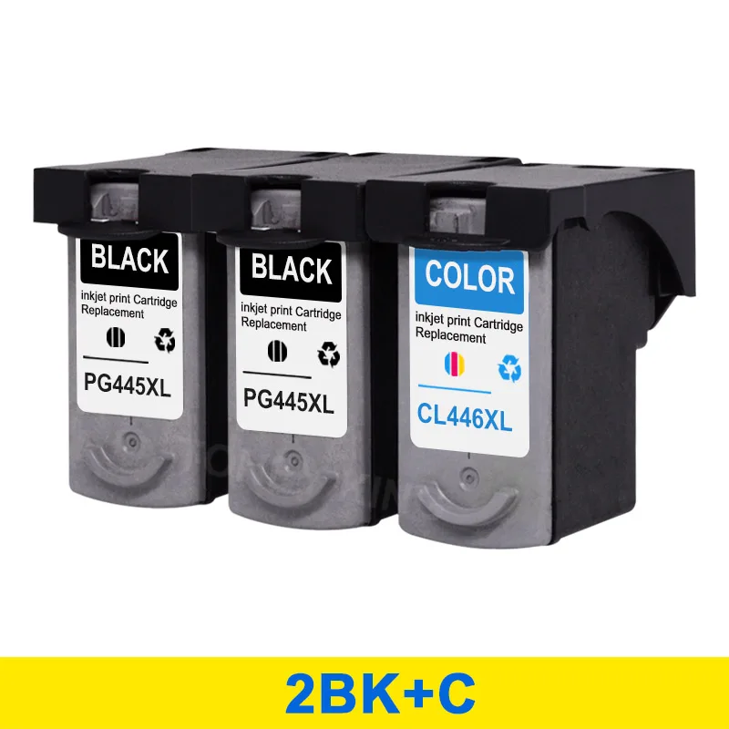 2BK1C Toney universal(король PG 445XL чернильный картридж PG445XL CL446XL CL 446XL для Canon pixma MG2440 MG2540 MG2940 MG2942 MG2944 IP2840 принтер - Цвет: 2BK1C