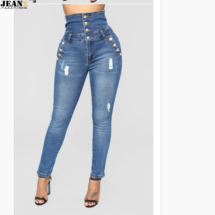 

JEANS AILLIANCE New Woman Skinny Jeans Denim Pencil Pants Brand Stretch Jeans High Waist Pants Women High Waist Jeans