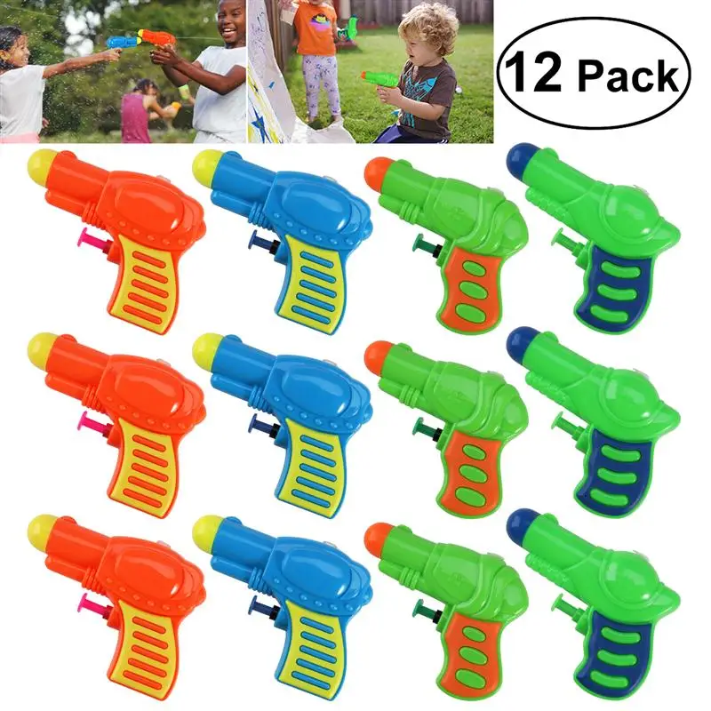 

12pcs Water Gun Toys Plastic Water Squirt Toy For Kids Watering Game Party Outdoor Beach Sand Toy (Random Color)