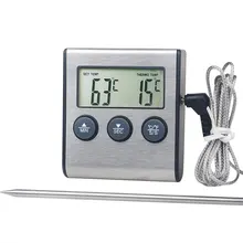Tp700 – sonde thermomètre de four de cuisine sans fil à télécommande numérique, pour barbecue, four à viande, minuterie de température réglée manuellement