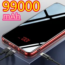 Power Bank 99000mAh  Portable Powerbank 99000 mAh 2USB External Battery Charger Poverbank For iPhone Xiaomi