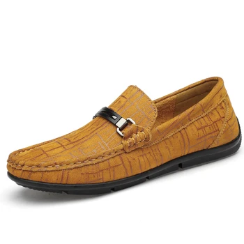

Fashion Men casual Shoes Breathable Waterproof Slip On Drive shoes Genuine Leather Casual Comfortable Loafers Male Moccasins %