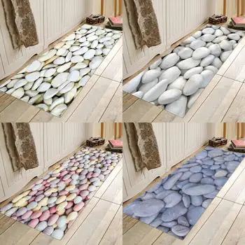 

Pebble series flannel printing home Anti-Slip absorbent entry mat, bathroom mat, door mat, bedside mat
