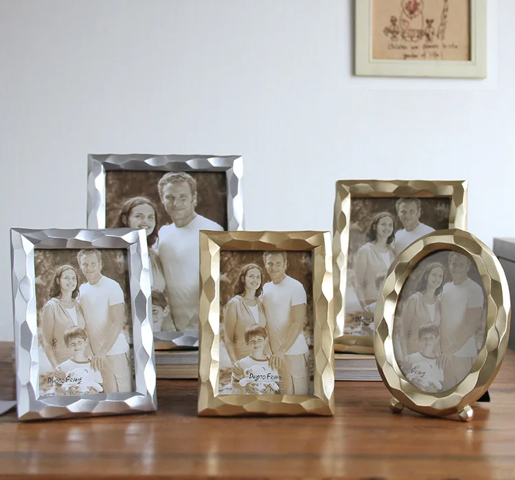 

Gold, Silver, Creative Geometric Three-dimensional Picture Frame, Shadow Building, Library, Furniture, Home Decoration