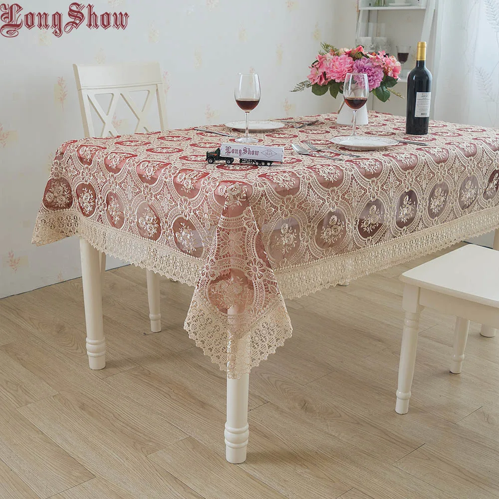 

Wedding Festive Christmas Decorative 60x60cm 85x85cm 130x180cm Square Burgundy Color Organza Tablecloth