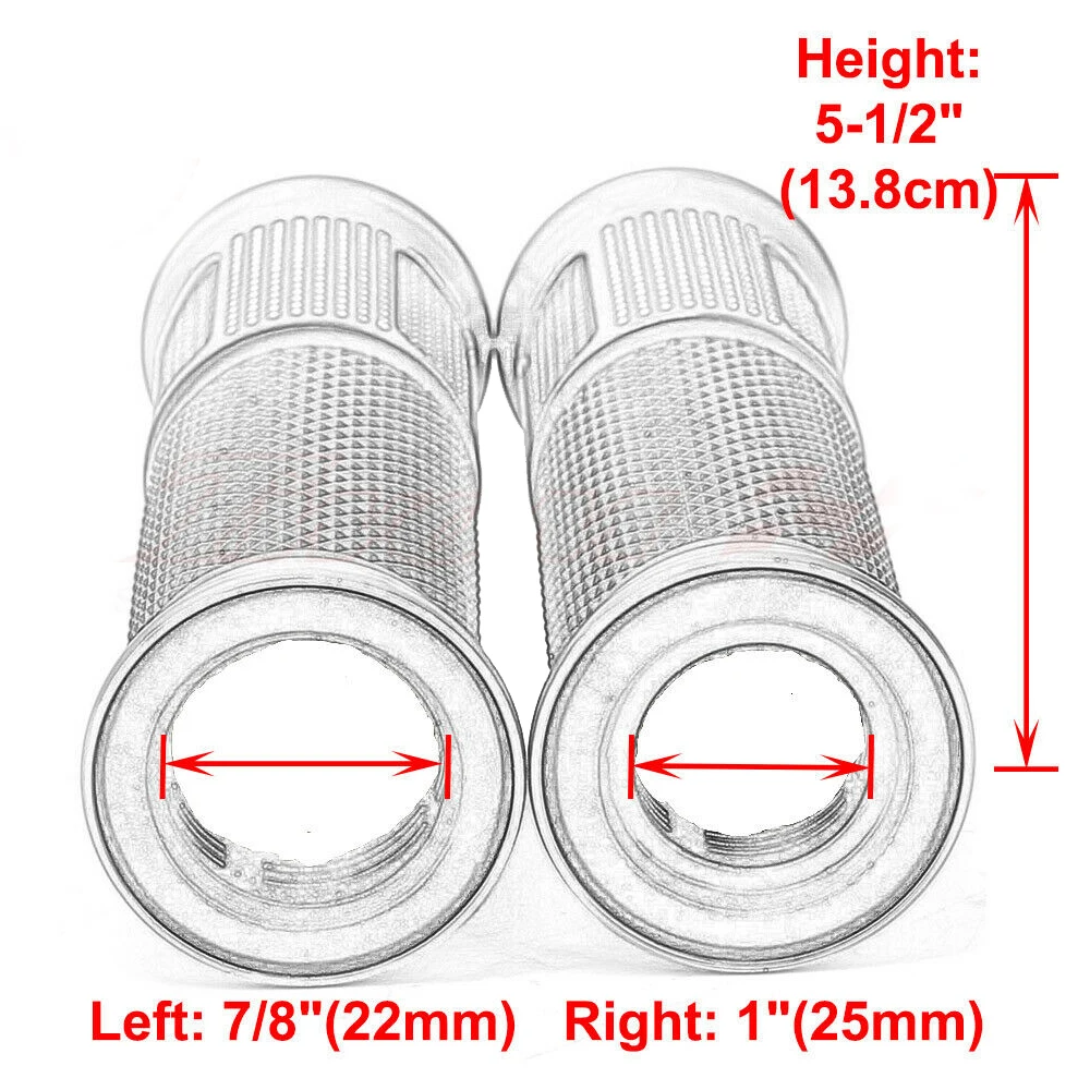 OUMURS мотоцикл " 25 мм ручка бар ручки Черный 7/8" 22 мм для Kawasaki Honda Yamaha KTM Suzuki гоночный мотоцикл Скутер