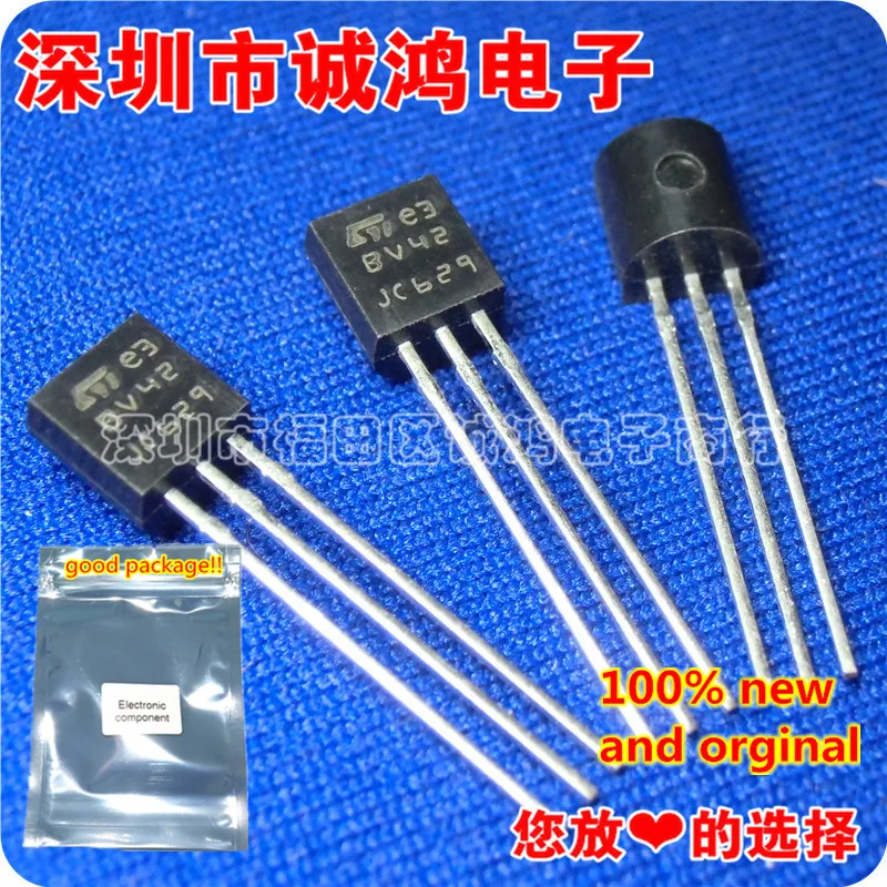 

10pcs 100% new and orginal STBV42 BV42 TO-92 Silicon NPN transistor in a TO-92 Plastic Package in stock