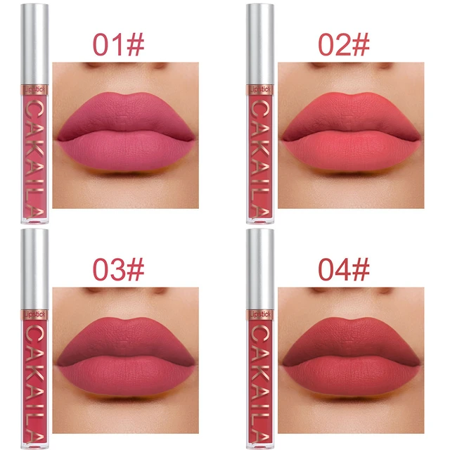 10Pcs/Box Matte Liquid Lipstick + Transparent Clear Lip Oil Lips Makeup Set Waterproof Long-Lasting Nude Velvet Lip Gloss Tint 2