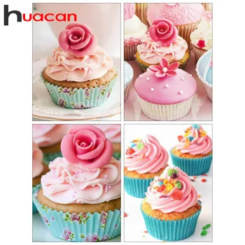 

Huacan Diamond Painting Food Decor For Home 5d Mosaic Full Display Flower Picture Of Rhinestones Handmade Gift
