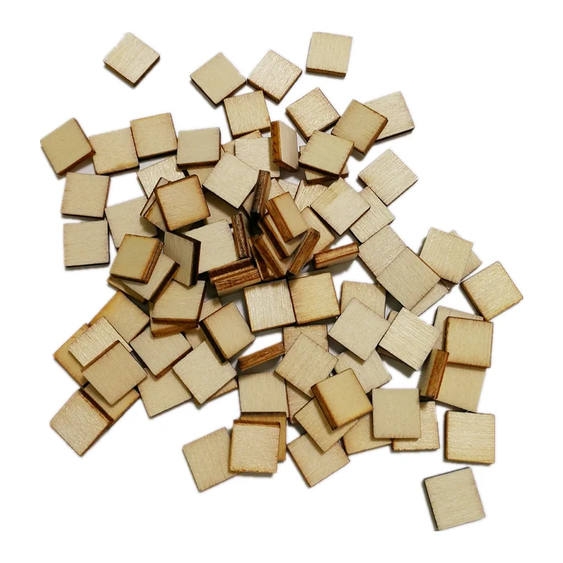 100pcs 30mm Hexagon Wood Chip Unfinished Wood Cutout Wood Slices Ornaments  Wood Pieces for Wooden Craft DIY Projects, Gift Tags,Painting, Writing