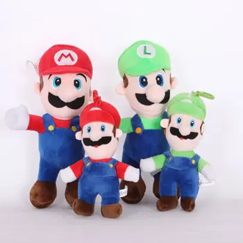 

1pcs 18-25cm Super Mario Plush Toy Doll Mario Bros Stand Luigi & Mario Plush Soft Stuffed Toys for Children Kids Birthday Gift