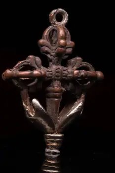 

wedding decoration Tibetan copper monastery hand-beating, gilt silver carving Faqi Phurba Vajra