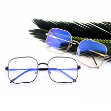Анти-blu-ray очки блокирующие экранные очки ультра-легкие эллиптические вычисления полная металлическая рамка Защита женские мужские очки