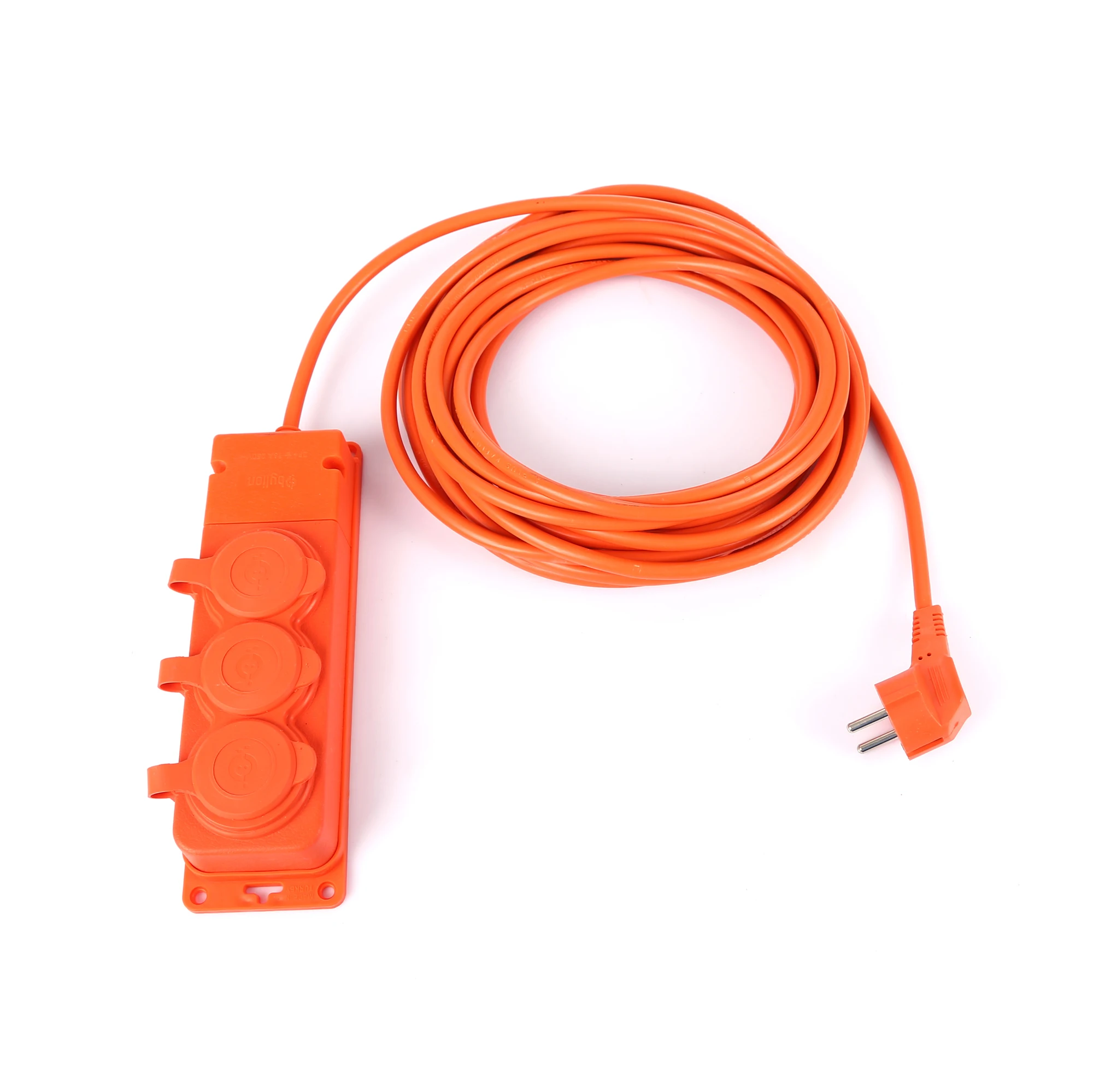 

10 Meter 3 Way Electrical Plug Sockets extension socket with waterproof cover / lid