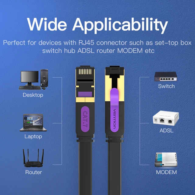 Cable Ethernet Vention RJ 45 Cat7 câble Lan câble réseau STP RJ45 – Image 4