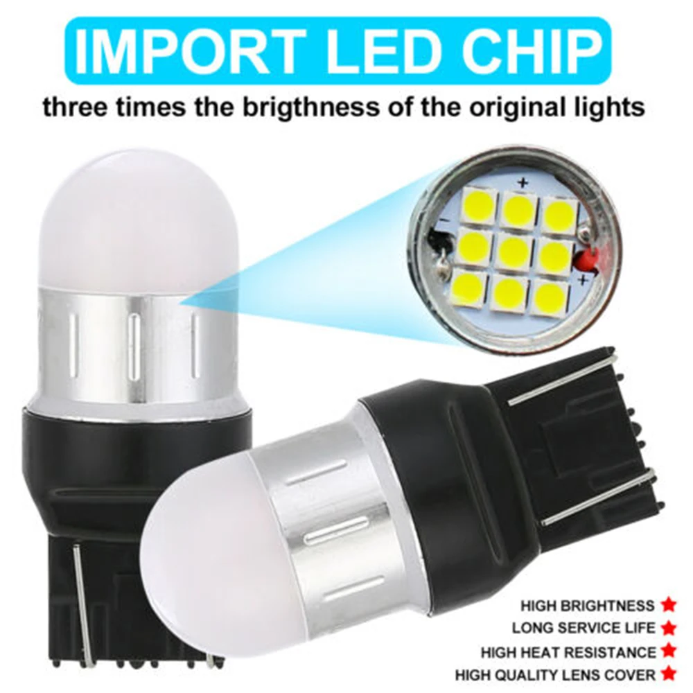 

Light Bulb 2pcs Car LED signal light Turn Signal Red T20/7440/W21W/WY21W SRCK 9SMD LED Backup Reverse