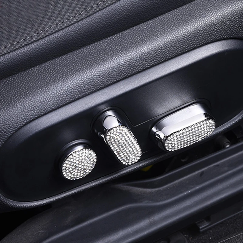 

Luxurious Car Seat Adjustment Button Decorative Rhinestone Sticker For BMW MINI F60