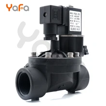 Нормально закрытый/Открытый 220V 2 way пилотный управляемый пластиковый Соленоидный клапан, водяные клапаны с ручным выключателем и регулировкой потока