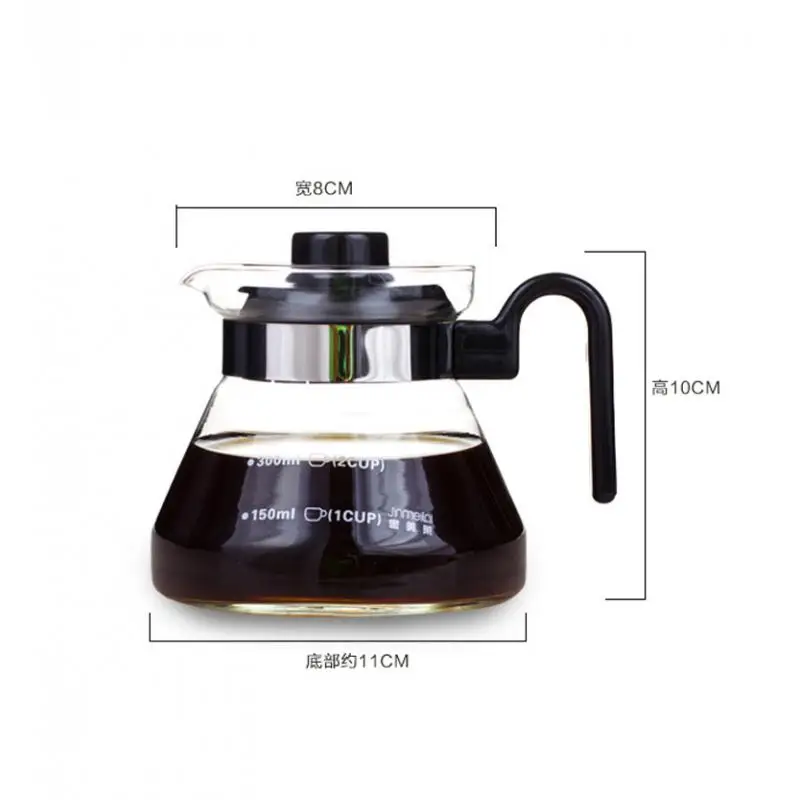 Handheld 30ml Coffee Server Pot Decanter Coffee Maker Pot Carafe Glass
