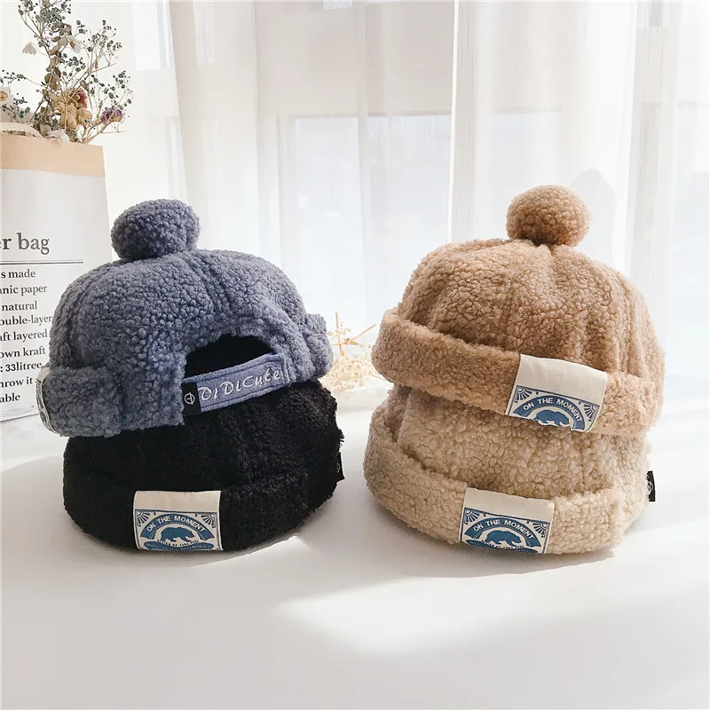 1133.0¥ 35% OFF|和風の子供用日よけ帽,着心地の良い日よけ帽,ぬいぐるみ,フランネル,暖かい帽子|Hats & C...