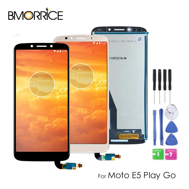 

5.3" LCD For Motorola Moto E5 Play Go XT1920-15 16 18 19 LCD Display Touch Screen Digitizer Assembly With Tools