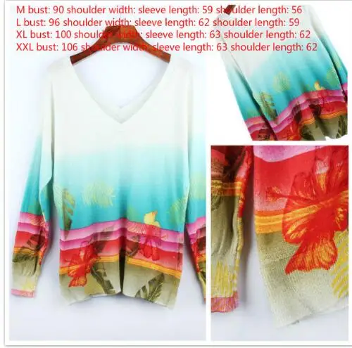 Испанский Deg Тонкий мульти-стиль эластичный рукав пятнистый Печатный свитер - Цвет: 13