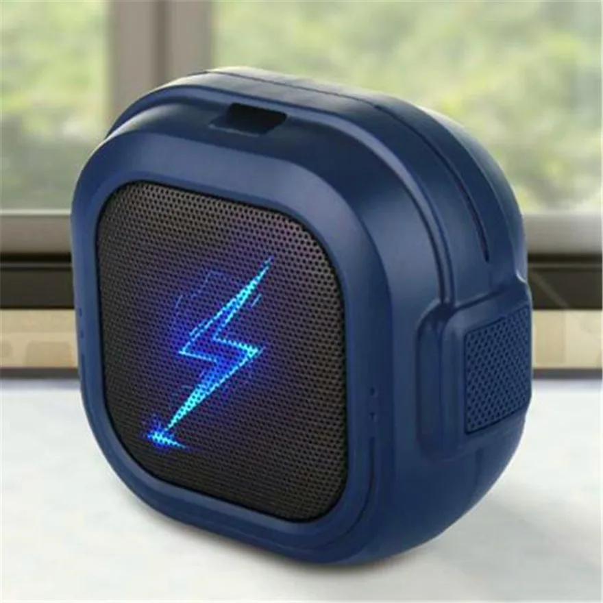 Синий Мини Hifi Динамик Bluetooth Колонка Саундбар портативный музыкальный центр Бумбокс Som Acoustics музыкальная Колонка НЧ-динамик звуковая коробка говорящая - Цвет: Синий