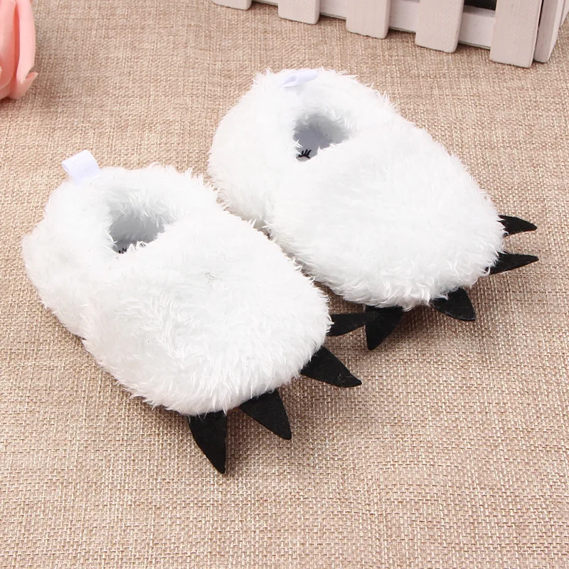 Koovan Children Home Shoes Winter Warm Stuffed Claws Out Shoes Baby Toddler Firstwalkers For Baby Boys Girls Lovely Slipper