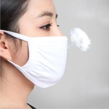 

3pcs Replaceable Face Mask Washing Double Plane Pure Cotton Thermal Mask Fashionable Prevention Anti-dust Respirator Safetymask
