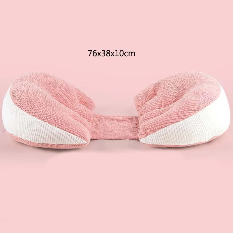 Подушка для беременных женщин многофункциональная боковая подушка для сна защита талии подушка для сна поддержка живота u-образная Подушка для беременных - Цвет: pink A