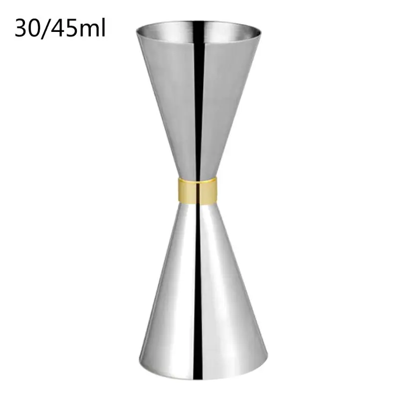 B silver VFGTERTE 1 шт. 20 Вт, 50 мл, 30/45 мл, 30/60 мл, 45/60 мл, 60/90 мл Сталь коктейльное мерный стаканчик Барные инструменты - Цвет: B silver