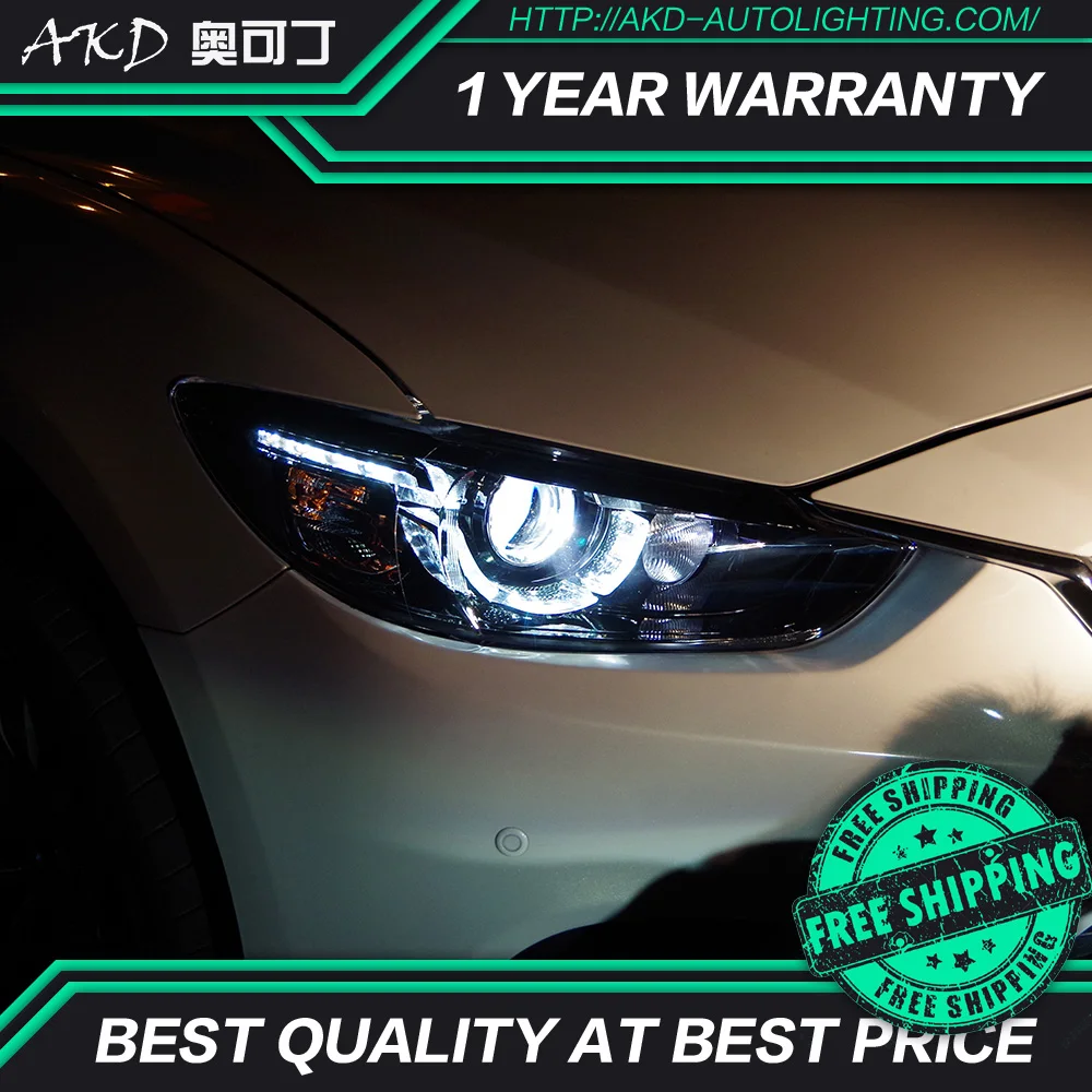 АКД автомобильного тюнинга фара для Mazda 6 Atenza 2013-2016 светодиодные фары DRL