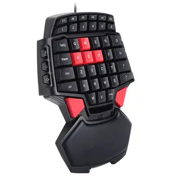 

T9 Wired Single-handed Gaming Keyboard Portable One-handed Gamepad Game Keypad