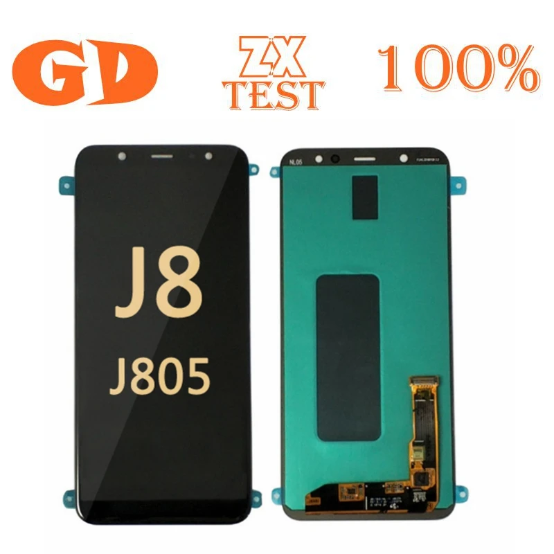 

OLED For Samsung Galaxy j8 Plus 2018 j8+ j805 LCD Display Touch Screen Digitizer Pancel 6.4'' Adjust Brightness