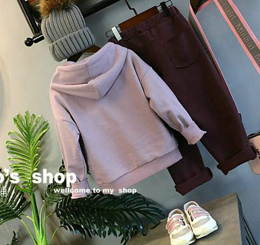 

Childrenswear Boys And Girls Suits Mock Two-Piece Hoodie And Trousers 19 Fall And Winter Clothes New Style 3-8-Year-Old