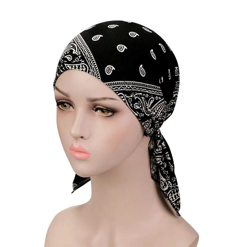 Gorro Hijab Interior Musulmán Para Mujer, Turbante Con Lazo, Gorro Para Quimio Contra El Cáncer, Gorros Para La Cabeza, Pañuelo Para La Cabeza Para La Pérdida De Cabello, Turbante Para Mujer