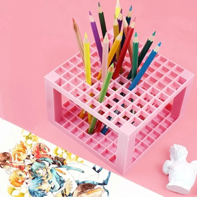

Creative Brush Pen Holder Desk Organizer Color Pencil Holder Paint Brush Holder Pen Stand For Student