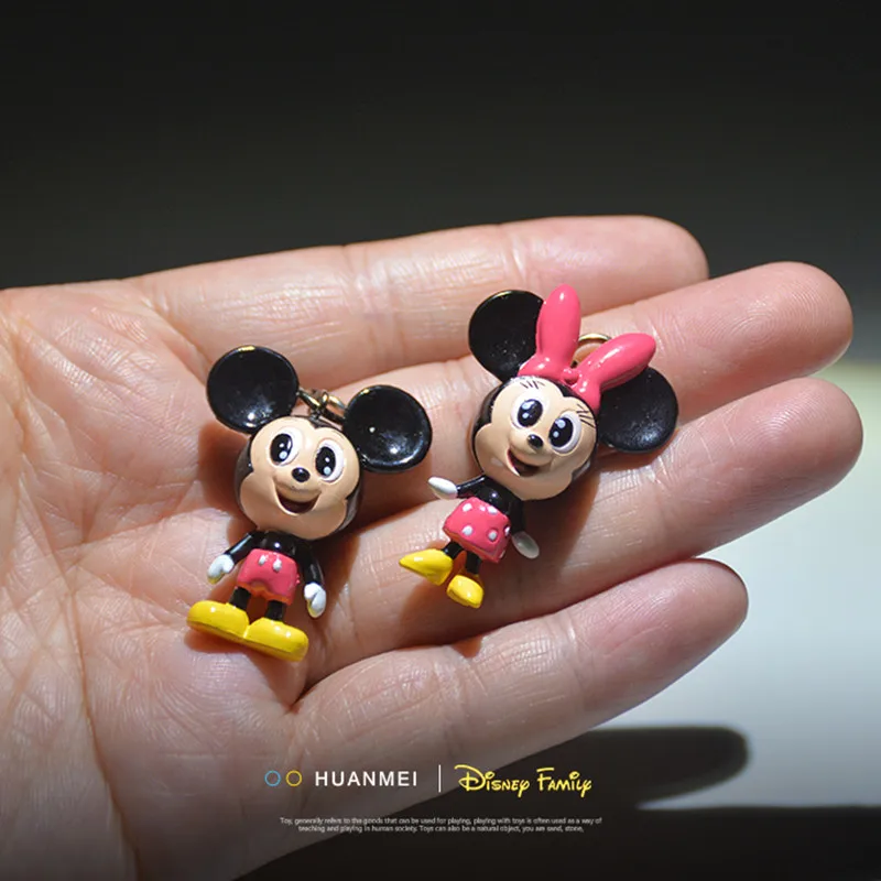 

24PCS 4cm Exquisite craftsmanship Disney big eye Minnie Mickey mouse Donald Duck Pendant model cute doll cartoon collection