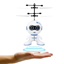 Mini Robot volant à Induction 2CH gyroscope hélicoptère, Protection USB, cadeaux électriques de noël, jouets anti-Stress, vente en gros!