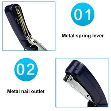 Новая распродажа вращающийся степлер 20 страниц 360 градусов вращения прочный легкий Управление для 24/6 26/6 мм