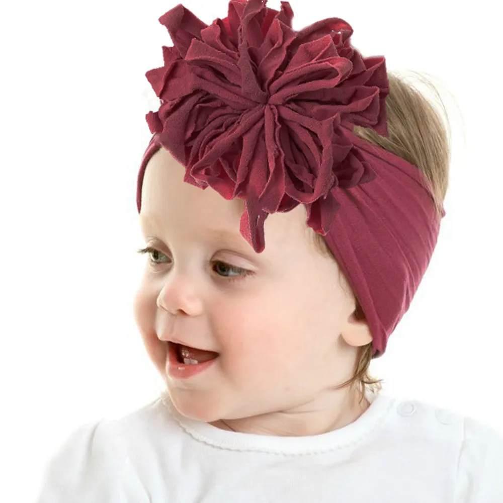 3pcs Baby Headbands Elastic Hair Bows for Baby Girls Hair Accessories Forwer Print Newborn Turban Headbands for Toddler Girls baby accessories girl