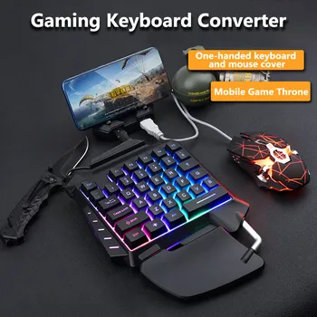 

New Bluetooth Gaming Controller for Mobile Phones Gamepad Mobile Games Keyboard Mouse Converter