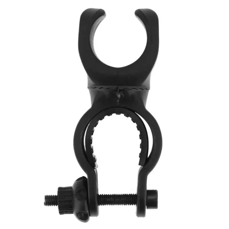Torch Clip Mount Bicycle Front Light Bracket Flashlight Holder 360Rotation With antiskid rubber waterproof Bike accessories