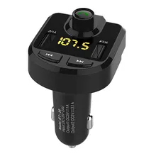 Автомобильный Bluetooth fm-передатчик, беспроводной аудио приемник, Автомобильный светодиодный MP3-плеер 2.1A, двойное USB быстрое зарядное устройство, автомобильные аксессуары