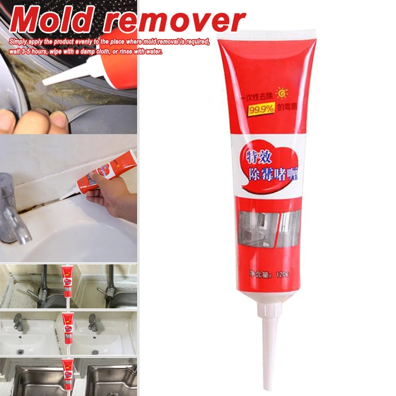 

Hot Mildew Remover Gel Wall Mold Tile Cleaner Bathroom Porcelain Floor Caulk for Home PLD