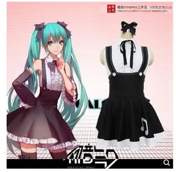 

Vocaloid -- Hatsune Miku Cosplay Costume Version 54 - Hatsune Miku Project Diva Lolita Dress Costume dress +stock bow+sleeve